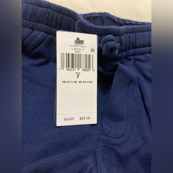 NWT POLO RALPH LAUREN KIDS LOGO SPA TERRY PULL-ON SHORTS NAVY - Picture 5 of 6